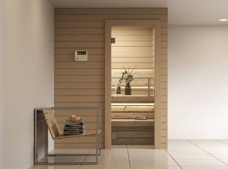 Badstudør-med-klart-glass-sauna-løsninger